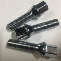 Болт колісний хром конус з виступом 14*1,5 L45мм Г21