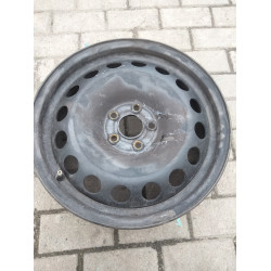 Диск Стальний Volkswagen  R16 j PCD5*100 ET42 DIA57.1 (чорний)|KBA43738|
