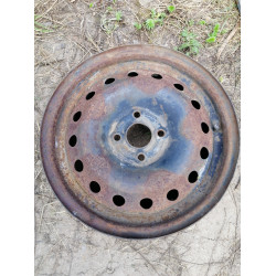 Диск Стальний Opel  R15 6.0j PCD4*100 ET45 DIA56.6 (чорний)||