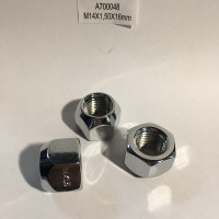 Гайка колісна A700048 М14х1,5х16мм Конус Відкрита Хром Ключ 21