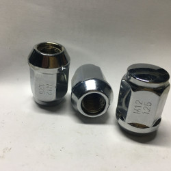 Гайка колісна Alfarro M12х1,25х35мм Конус Закрита Хром Ключ 21