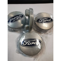 Ковпачки на диски Ford (54/50) синій логотип/срібний фон 6M211003AAbl