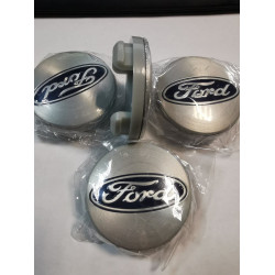 Ковпачки на диски Ford (54/50) синій логотип/срібний фон 6M211003AAbl