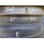 Диск Стальний   R15 6.0j PCD5*114.3 ET DIA71.5 (сірий)||