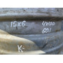 Диск Стальний   R15 6.0j PCD4*100 ET DIA60.1 (чорний)||