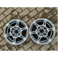 Диск литий   R13 5.5j PCD4*114.3 ET35 DIA67.1 (темно-сірий)||