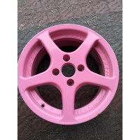 Диск литий   R14 6.0j PCD4*100 ET DIA67.1 (рожевий)||