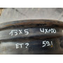 Диск Стальний Nissan  R13 5.0j PCD4*100 ET DIA59.1 (чорний)|4030052Y00|
